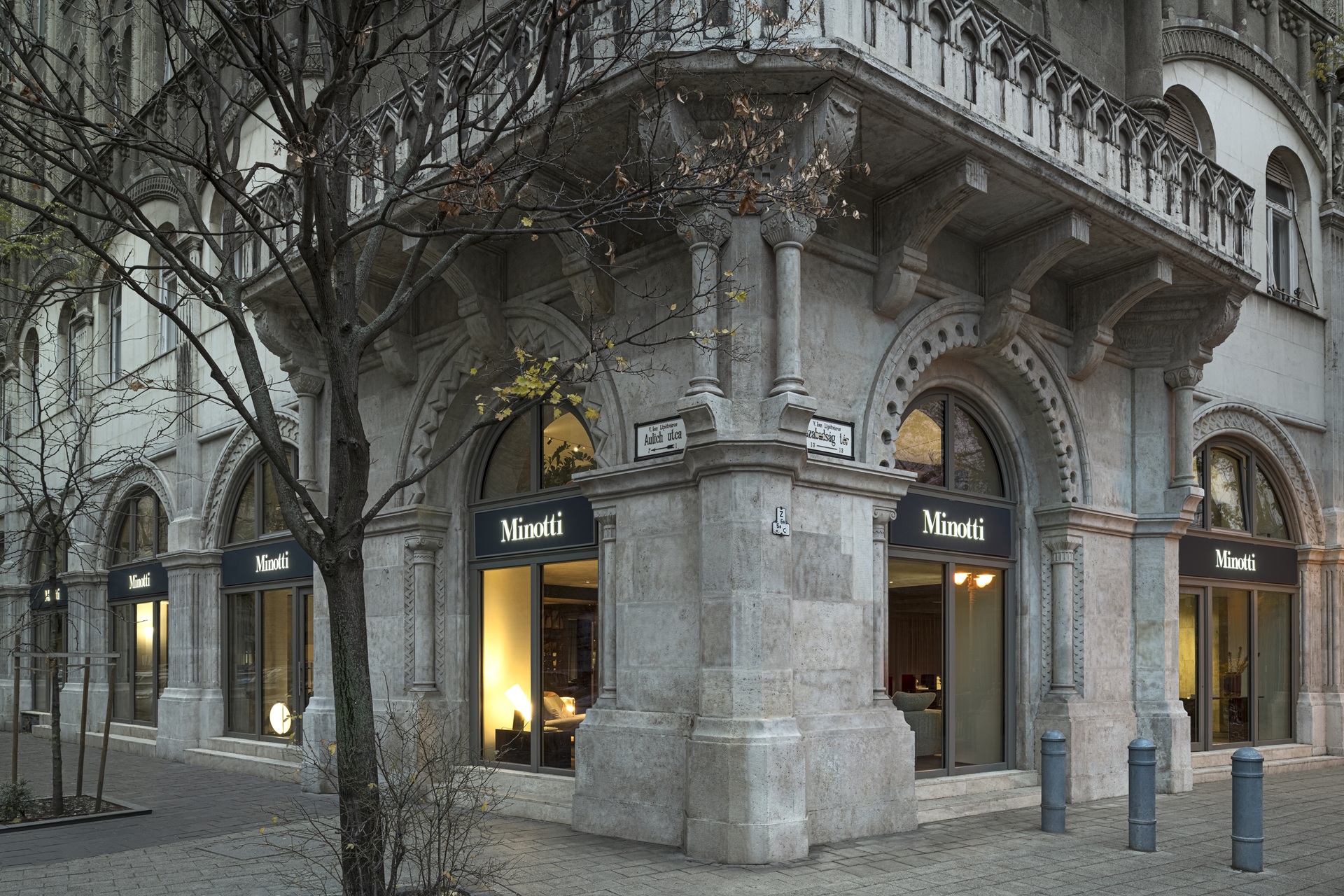 Minotti Budapest by CODE – Bemutatóterem megvalósítása